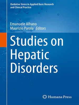 cover image of Studies on Hepatic Disorders